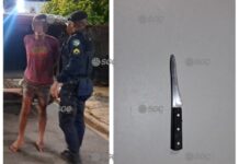 VÍDEO: Homem é preso após tentar matar vizinhos com faca e proferir ofensas racistas e homofóbicas na capital