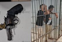 Dupla é presa com arma de numeração raspada em Nova Mutum Paraná