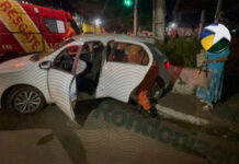Motorista tenta retorno proibido na zona leste e causa grave acidente com dois feridos