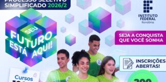 IFRO abre processo seletivo com 400 vagas em cursos técnicos e de graduação