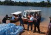Cheia do Rio Madeira: Defesa Civil leva alimentos, água e assistência a 226 famílias no distrito de Nazaré
