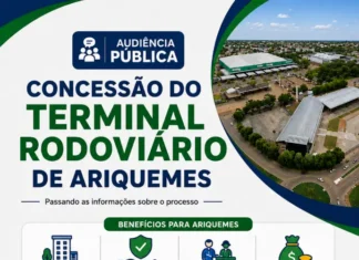 Audiência Pública para apresentar informações sobre o processo de Concessão do Terminal Rodoviário de Ariquemes.