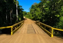 Ponte na RO-133 recebe melhorias em Machadinho D’Oeste, proporcionando mais segurança e condições de tráfego