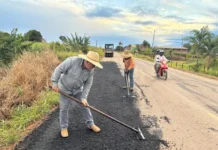Manutenção da RO-481 é concluída pelo governo de RO e garante mais segurança e trafegabilidade viária