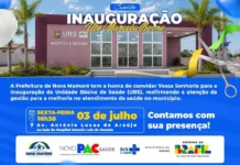 Prefeitura de Nova Mamoré inaugura UBS Marcela Boone no dia 3 de julho