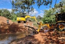 Prefeitura de Cacoal revitaliza ponte do Rio Bola de Ouro