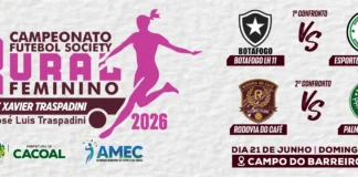 Cacoal abre Campeonato de Futebol Society Rural Feminino neste domingo (21)