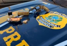 PRF em Rondônia apreende arma de fogo e munições em Vilhena