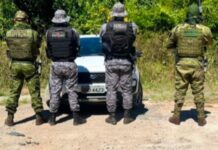 PM de Rondônia recupera veículo roubado durante operação nacional de combate ao crime organizado em Ariquemes