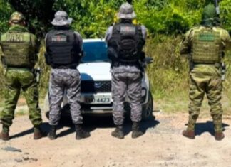 PM de Rondônia recupera veículo roubado durante operação nacional de combate ao crime organizado em Ariquemes