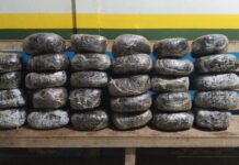 PM apreende mais de 30 kg de maconha durante abordagem em carro com problema mecânico