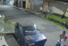 Vídeo – Trabalhadora é assaltada na porta de casa após descer da rota