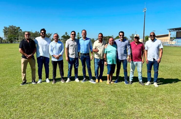 Federação de Futebol de Rondônia visita Jaci-Paraná para nova inspeção no Estádio