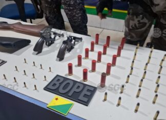 Garimpeiro de 22 anos é preso com armas e dezenas de munições durante operação em Abunã