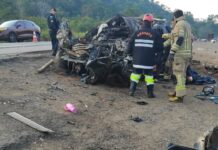 Atualização: sobe para cinco o número de mortos em grave acidente na BR-364