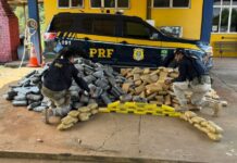 Porto Velho: PRF encontra mais de uma tonelada de drogas escondida em caminhão na BR-364