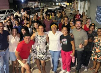 Sílvia Cristina mobiliza campanha na capital