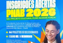 Fundação Cultural está com inscrições abertas para a seleção de projetos que poderão receber recursos da PNAB