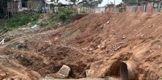 Obras avançam para recuperar trecho da Avenida Farquar afetado por erosão