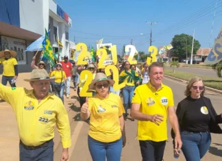 Luizinho Goebel realiza caminhada e recebe apoio de lideranças em Chupinguaia, Cerejeiras e Colorado