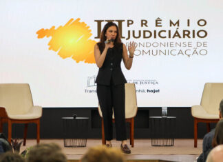 TJRO reúne jornalistas em lançamento de prêmio com palestra de Ana Paula Araújo