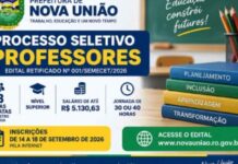 Prefeitura de Nova União seleciona professores com salário de até R$ 5.130,63