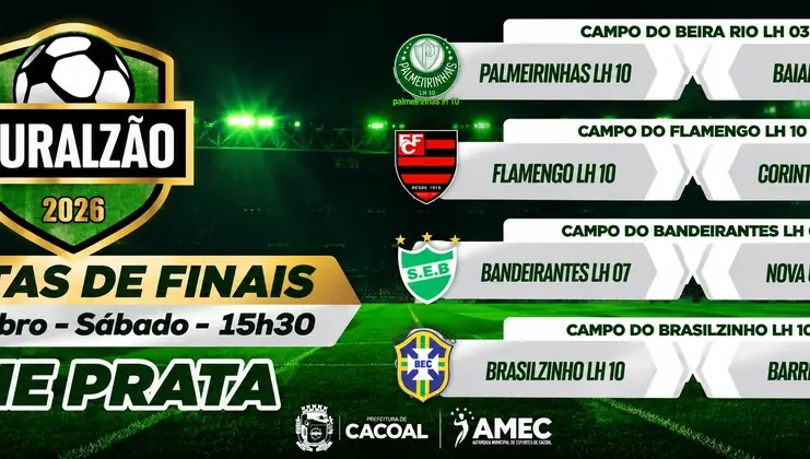 Oito equipes entram em campo a partir das 15h30 em busca de quatro vagas na próxima fase da competição