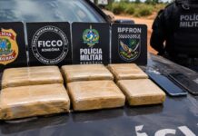 FICCO/RO prende suspeito com seis tabletes de pasta base de cocaína na região de fronteira