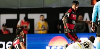 Flamengo sai na frente, mas sofre dois de Neymar e empata com Santos