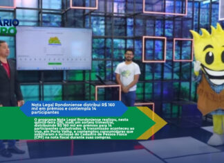 Nota Legal Rondoniense distribui R$ 160 mil em prêmios e contempla 14 participantes